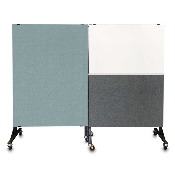 United Visual Products Sliding Door Indoor Enclosed Corkboard, 4 UV9001ACS4824-BRONZE-DBURGU - main